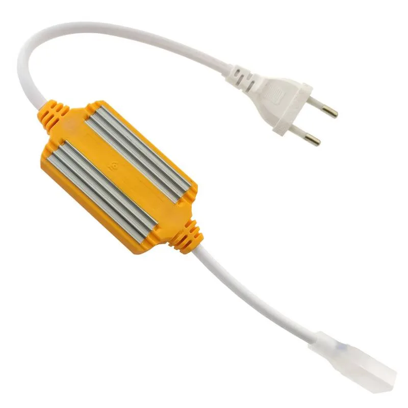 Alimentador para tira led 220v cob 10x4mm con conectores rápidos