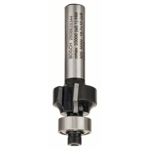 Fresa para redondear, 8 mm, R1 3 mm, L 10,2 mm, G 53 mm