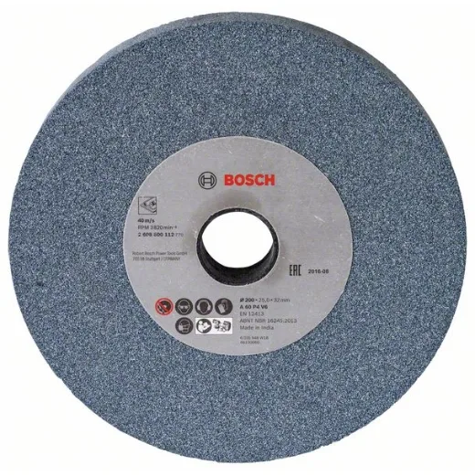 Bosch 2 608 600 112 - Disco de amolar para esmeriladoras dobles - 200 mm, 32 mm, 60 (pack de 1)