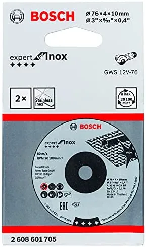 Disco de desbaste PRO Stainless Steel and Metal, 76 x 4 x 10 mm