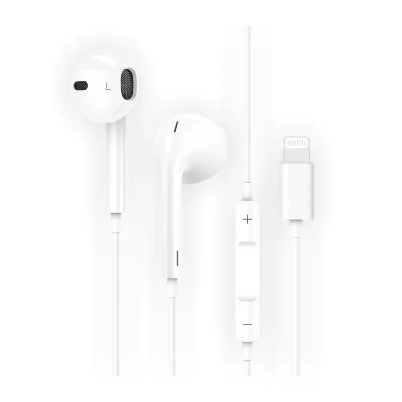 Auriculares tech one tech eartech hip tec1201/ con micrófono/ lightning/ blancos