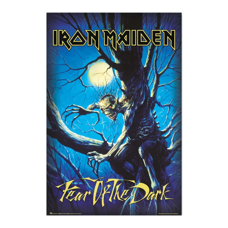 Grupo Erik Poster Iron Maiden Fear of the Dark - Laminas decorativas 61x91,5cm a todo color | Posters para pared ideal decoración habitación