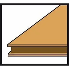 Accesorio Dremel 612 Router Bit HSS - Accesorio para herramientas rotativas de 9,5 mm para el recargue y el fresado