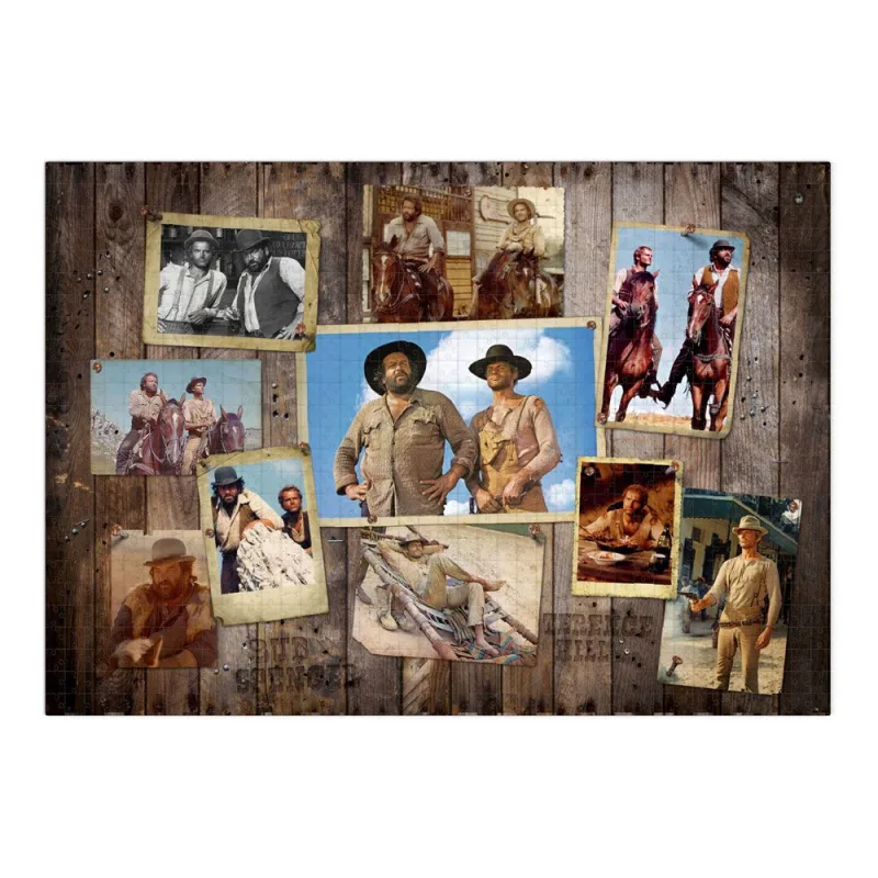 Bud spencer & terence hill puzzle western photo wall (1000 piezas)
