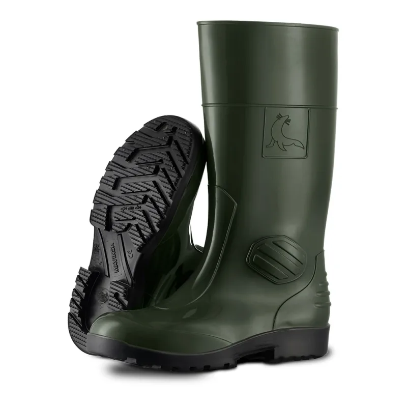 Mavinsa Botas de agua 317 S5 SRC Negro Verde Metal