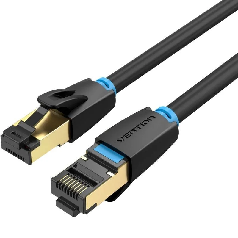 Vention Cable de Red RJ45 SFTP IKABD Cat.8/ 50cm/ Negro