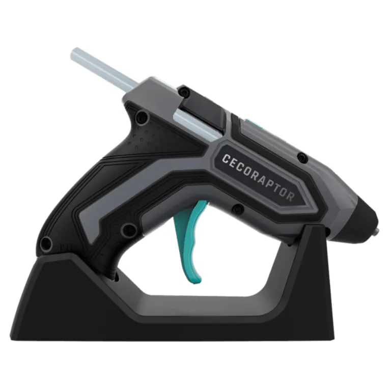 Cecotec Pistola de Encolar sin Cables CecoRaptor Perfect Fix 360 X-Treme. Batería de 3,7V y 1500 mAh, Diámetro barra 7mm y 140 mm de Largo, Calentamiento 90s, Autonomía hasta 30 min