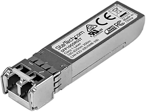 StarTech.com Módulo SFP+ Compatible con Cisco SFP-10G-SR-S - 10GBASE-SR - Fibra Multimodo de 10GbE - SFP+ Ethernet Gigabit 10Gb - LC - 300m - 850nm - Cisco Firepower, ASR9000, C9300 DDM