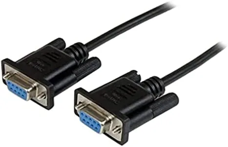 StarTech.com Cable de 1m Nulo de Módem Serie RS232 DB9 - Hembra a Hembra - Color Negro