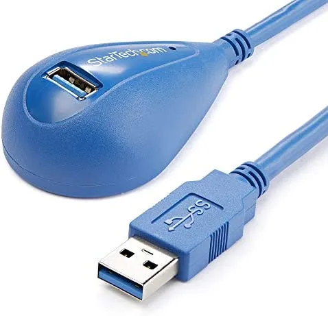 StarTech.com Cable de 1,5m Extensión Alargador USB 3.0 SuperSpeed Dock de Sobremesa - Macho a Hembra USB A