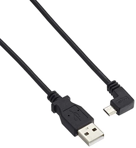 StarTech.com USBAUB50CMRA - Cable Micro USB de 0.5 m (acodado a la Derecha, para Carga y sincronización de Smartphones/tabletas) Color Negro