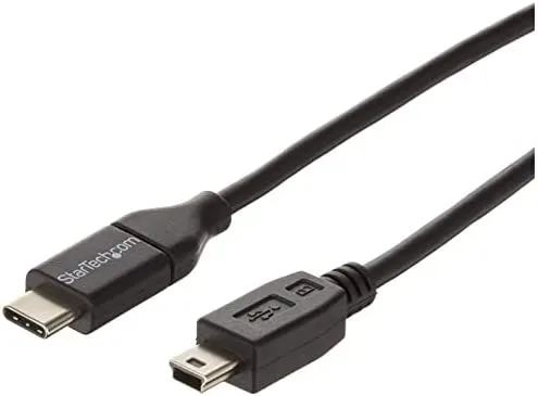 StarTech.com Cable de 2m USB-C a Mini USB-B - Cable Adaptador USB Tipo C a USB Mini B