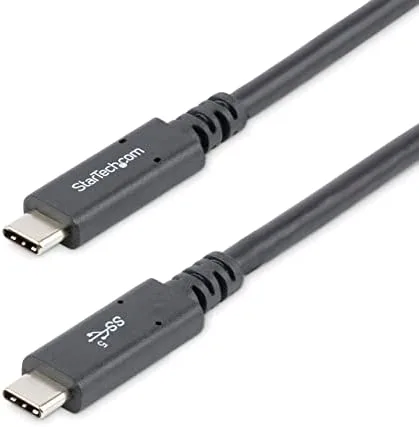 StarTech.com Cable de 1,8m USB-C a USB-C - PD de 5A - USB TipoC - Certificado para Funcionar con Chromebook - USB-IF - M a M - Cable de Carga USB C - Cable USB Tipo C - PD 3.0 de 100W - USB 3.0 (5Gbps)