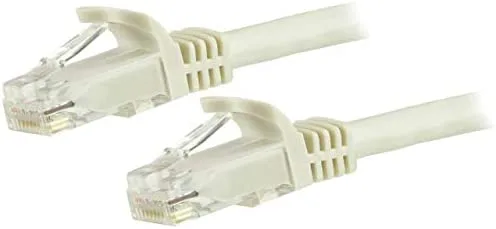 StarTech.com Cable de Red Ethernet Cat6 Sin Enganche de 5m Blanco - Cable Patch Snagless RJ45 UTP