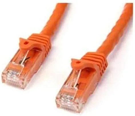 StarTech.com Cable de 2m Naranja de Red Gigabit Cat6 Ethernet RJ45 sin Enganche - Snagless