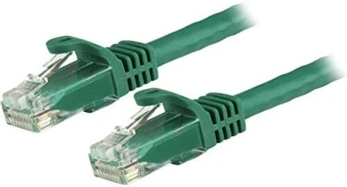 StarTech.com Cable de 0,5m Verde de Red Gigabit Cat6 Ethernet RJ45 sin Enganche - Snagless