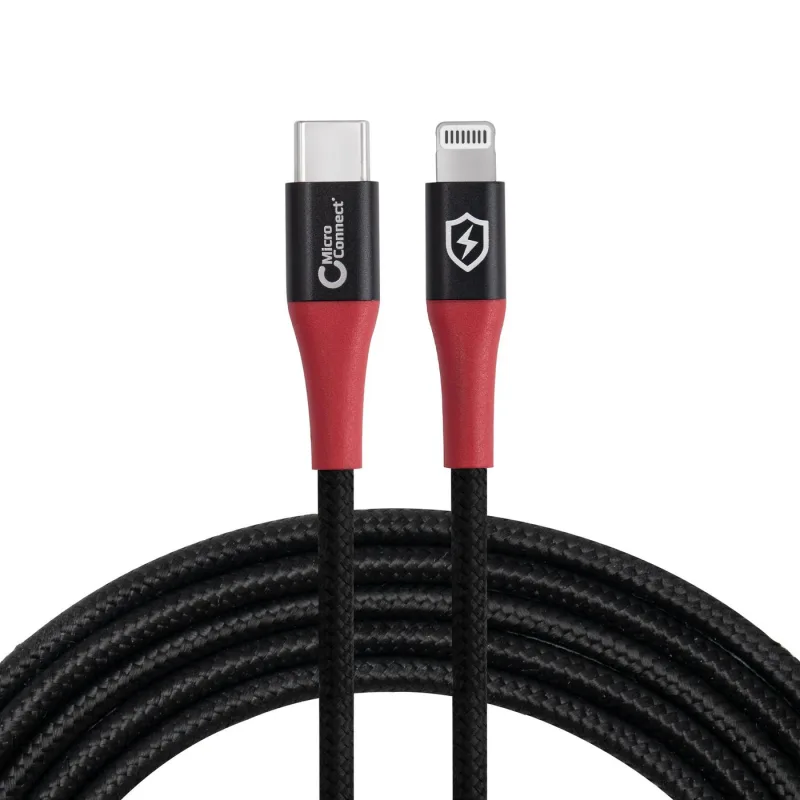 Microconnect MC-CLIGHTNING-SC cable de conector Lightning 1,5 m Negro