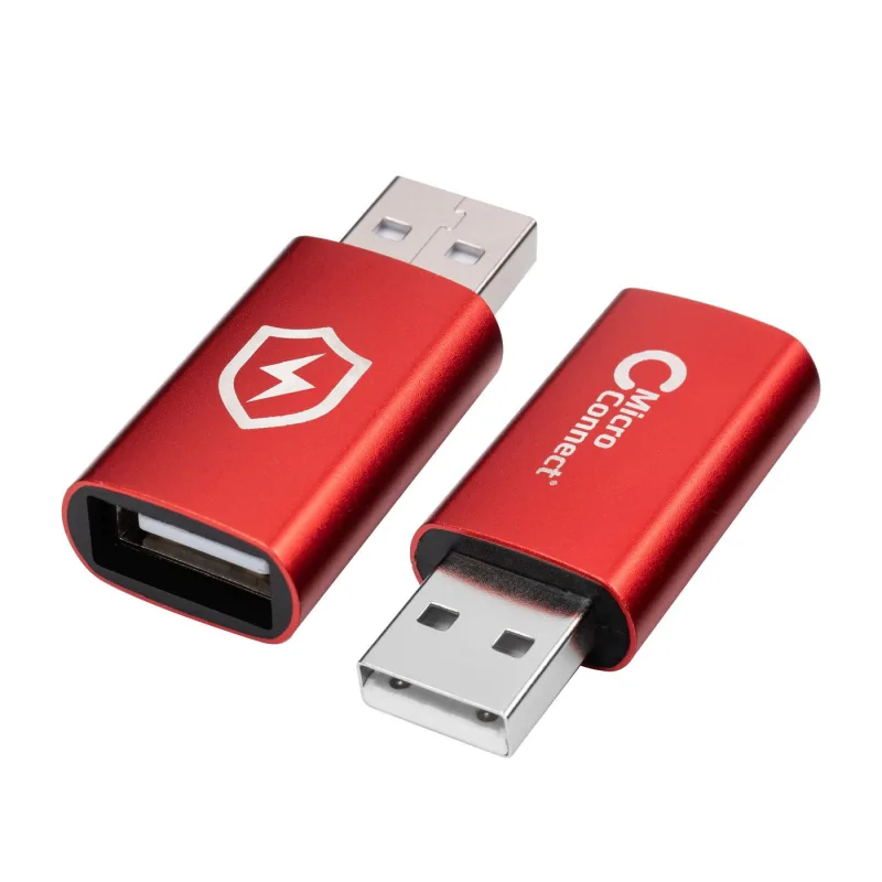 Microconnect MC-AAADAP-SC cambiador de género para cable USB A Rojo