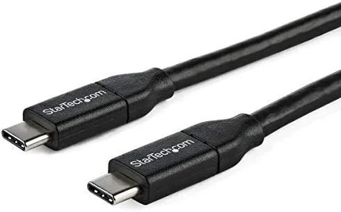 StarTech.com Cable de 1m USB-C a USB-C con capacidad para Entrega de Alimentación de 5A - USB TipoC - Cable de Carga USBC - USB 2.0