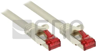 ALCASA Elektronik AG Patchkabel RJ45 S/FTP Cat6 0,50m Grau (PIMF)