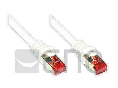 Alcasa 0.15m Cat.6 S/FTP - Cable de red (0,15 m, Cat6, S/FTP (S-STP), RJ-45, RJ-45, Blanco)