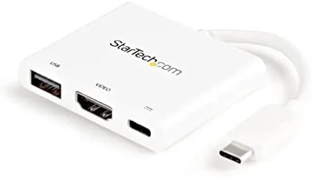StarTech.com Adaptador Multipuertos USB-C con HDMI - Puerto USB 3.0 - PD de 60W - Blanco