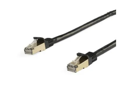 StarTech.com Cable de 5m de Red Ethernet CAT6a Negro RJ45 STP
