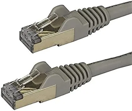 StarTech.com Cable de 3m de Red Ethernet RJ45 Cat6a Blindado STP - Cable sin Enganche Snagless - Gris