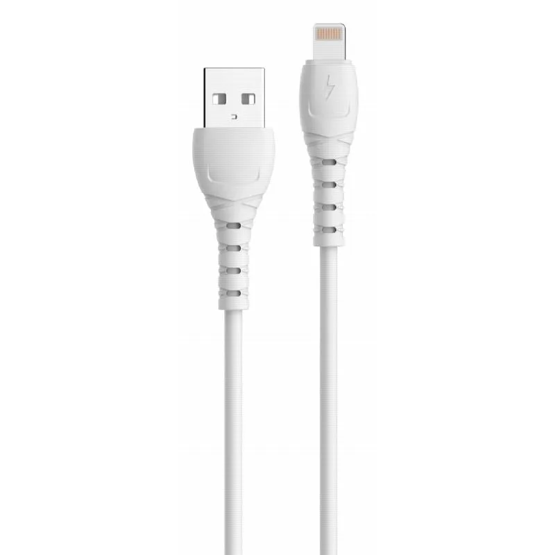 CABLE AVANTLIGHTNING A USB 3A - 1M - BLANCO - CARGA RAPIDA