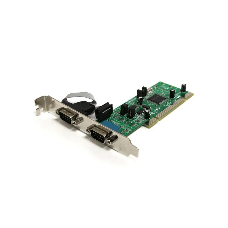 StarTech.com Tarjeta Adaptadora PCI de 2 Puertos Serie RS422/485 DB9 UART 161050 5V o 3.3V