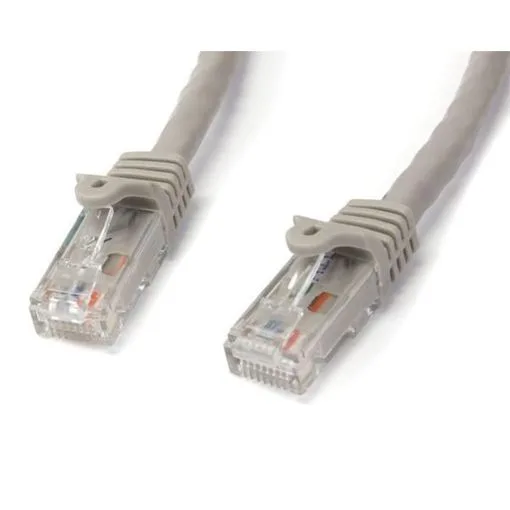 StarTech.com Cable de 3m Gris de Red Gigabit Cat6 Ethernet RJ45 sin Enganche - Snagless