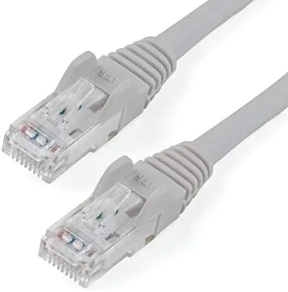 StarTech.com Cable de 5m Gris de Red Gigabit Cat6 Ethernet RJ45 sin Enganche - Snagless
