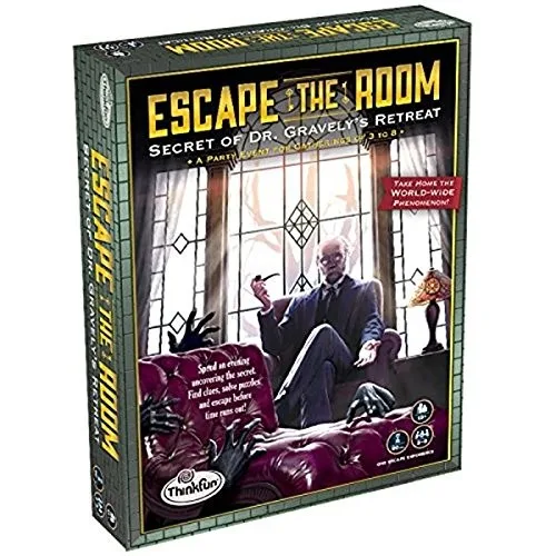 ThinkFun - Escape The Room: El Secreto del Dr.Gravely, Juego de Lógica e Investigación, Juego de Mesa para Niños y Adultos, 3-8 Jugadores, Edad 13+ Años