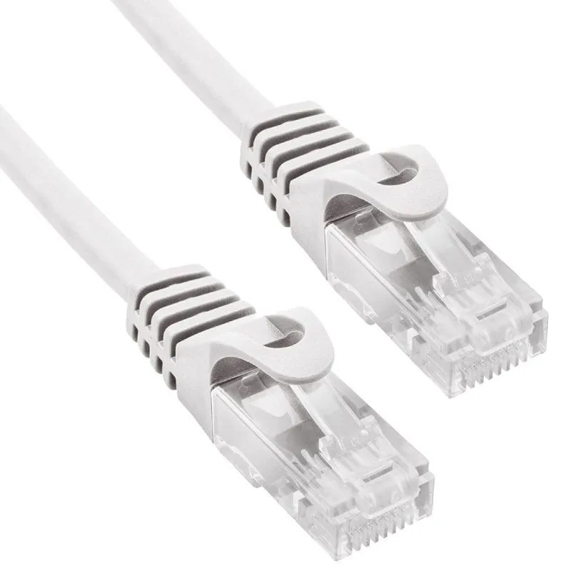 Phasak Cable de Red RJ45 UTP Cat. 6, 10M, Alta Velocidad Ethernet, Color Gris, Ideal para Redes LAN
