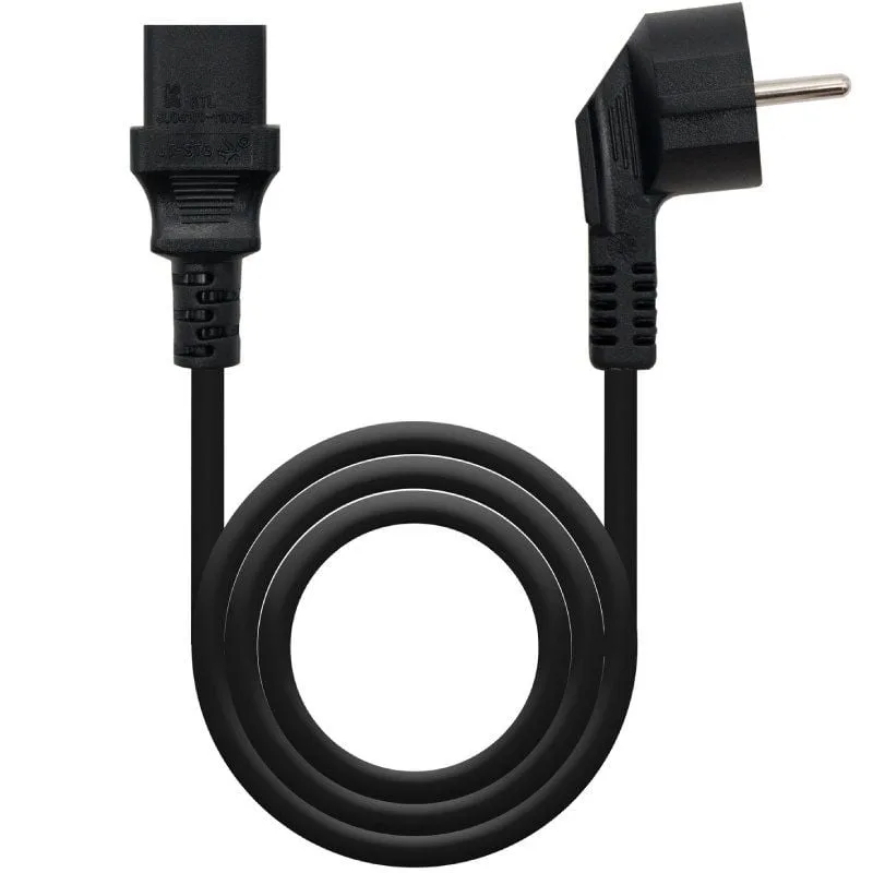 Nanocable Cable Alimentación CPU, CEE7/M-C13/H, Negro, 2 m