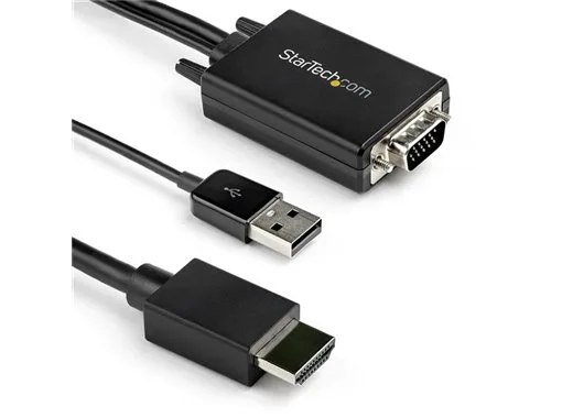 StarTech.com Cable de 2m Adaptador VGA a HDMI - Alimentado por USB - 1080p