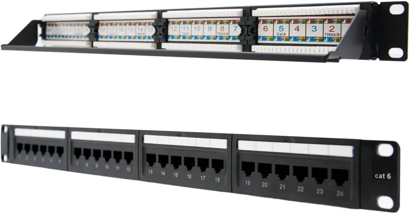 Panel Parcheo Cat6 24p 19" Utp Nanocable 10.21.3124