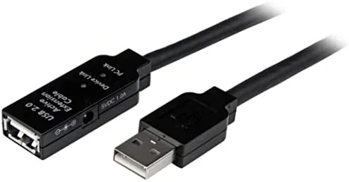 StarTech.com Cable de 25m USB 2.0 de Extensión Activo Macho a Hembra - Alargador Extensor Amplificado