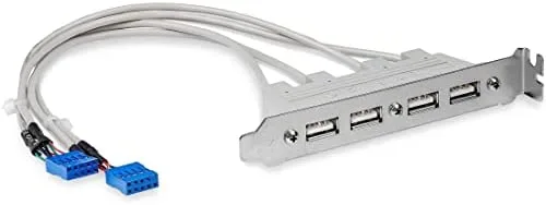 StarTech.com Cabezal Bracket de 4 puertos USB 2.0 con Conexión a Placa Base 2x IDC10