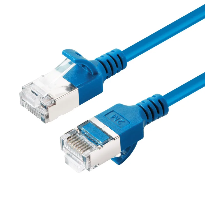 Microconnect V-FTP6A01B-SLIM cable de red Azul 1 m Cat6a U/FTP (STP)