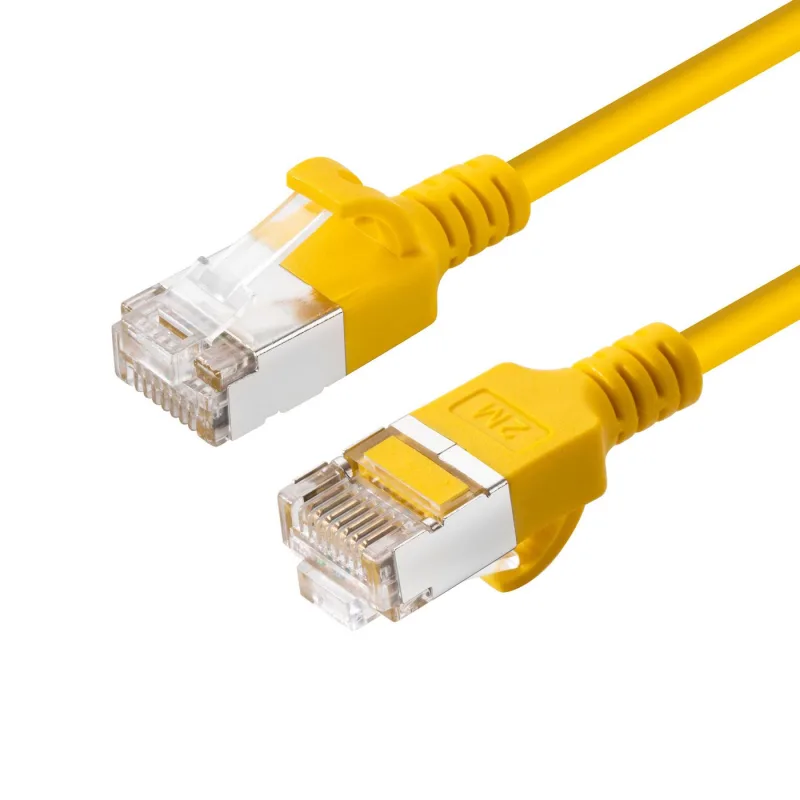 Microconnect V-FTP6A03Y-SLIM cable de red Amarillo 3 m Cat6a U/FTP (STP)