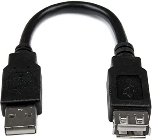 StarTech.com Cable de 0,15m de Extensión Alargador USB 2.0 - Macho a Hembra USB A - Extensor
