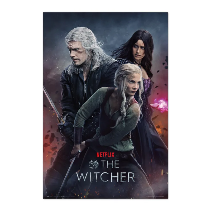 Grupo Erik Póster The Witcher temporada 3 - Lamina decorativa The Witcher/Póster Producto con licencia oficial