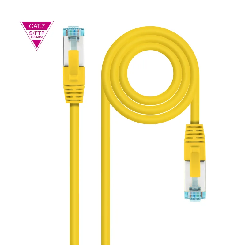 Latiguillo Rj45 Cat7 S/ftp Cu 1m Amarillo Nanocable 10.20.1701-y