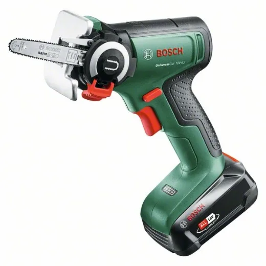 Bosch Home and Garden sierra NanoBlade con Batería UniversalCut 18V-65, para Cortar Rápido y a Mano Alzada Madera Plástico, Profundidad Máx. de Corte 65 mm, Sistema 18 V, Incluye 1 2,5 Ah Cargador