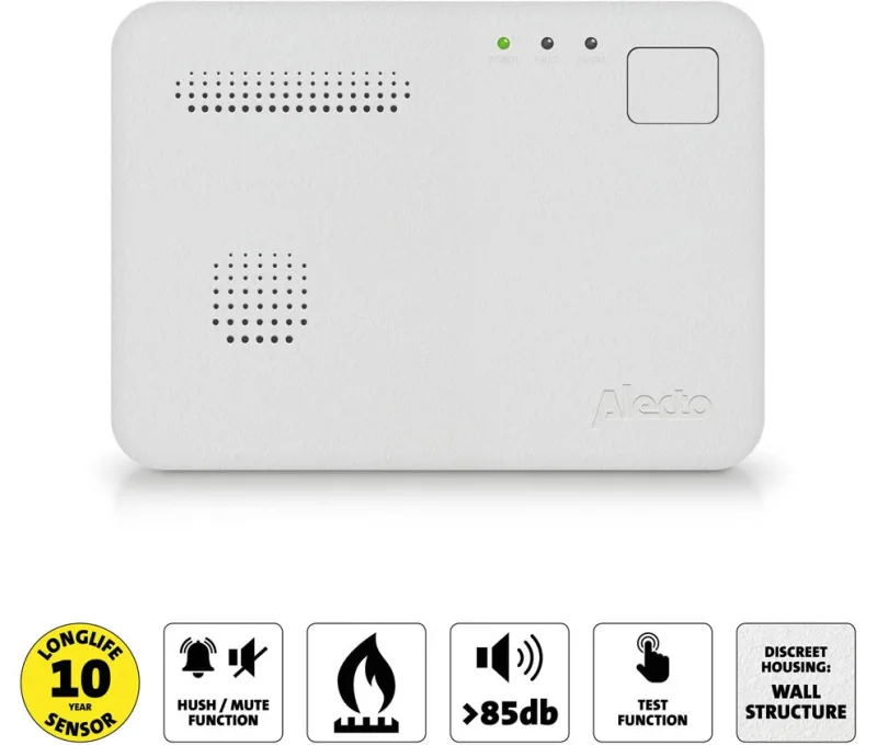 Detector Monoxido Carbono Pared Coa1910