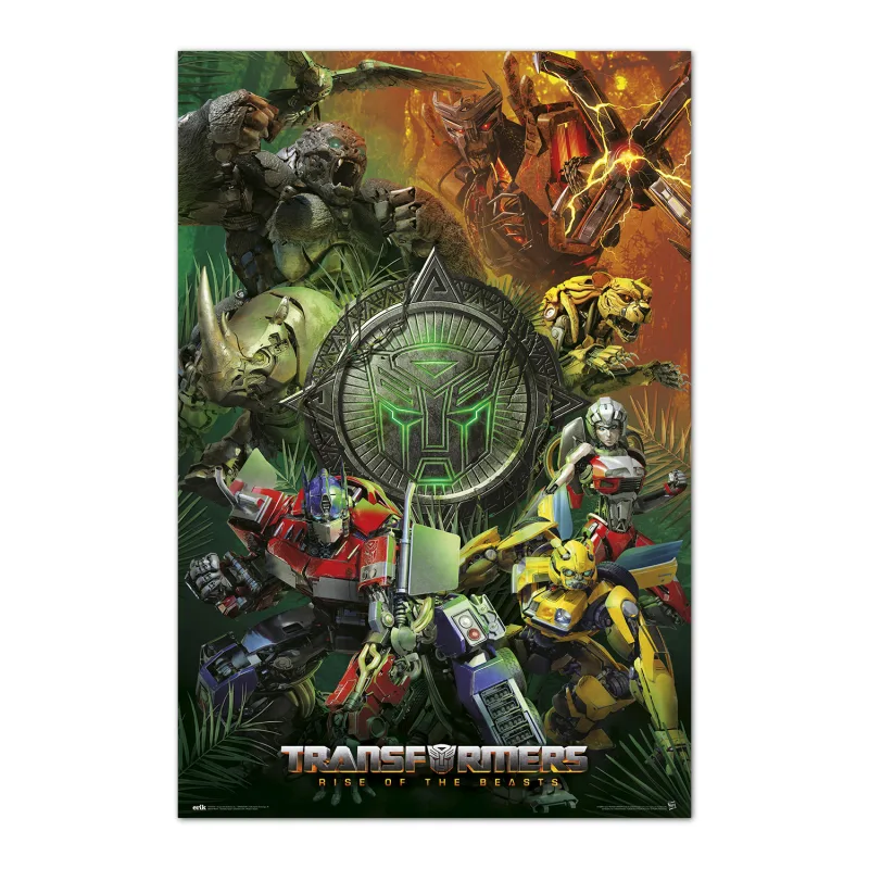Grupo Erik Póster Transformers, El despertar de las Bestias - Lamina decorativa Transformers/Póster Transformers -Transformers merchandising, licencia oficial