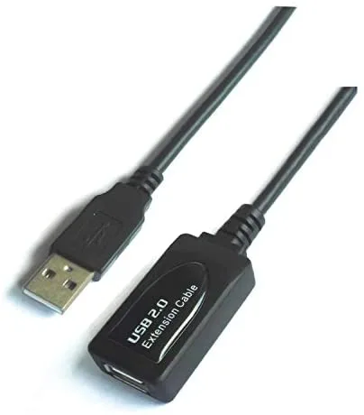 AISENS A101-0019 - Cable Extensión USB 2.0 prolongador con Amplificador (10 m, chipset avanzado) Color Negro