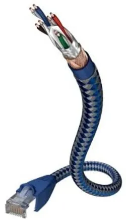 Inakustik 00480301 cable de red Azul, Plata 1 m Cat6 SF/UTP (S-FTP)