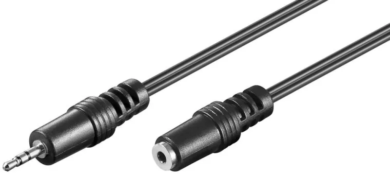 Cable JACK 2,5 Stereo Macho A JACK 2,5 Stereo Hembra 2m